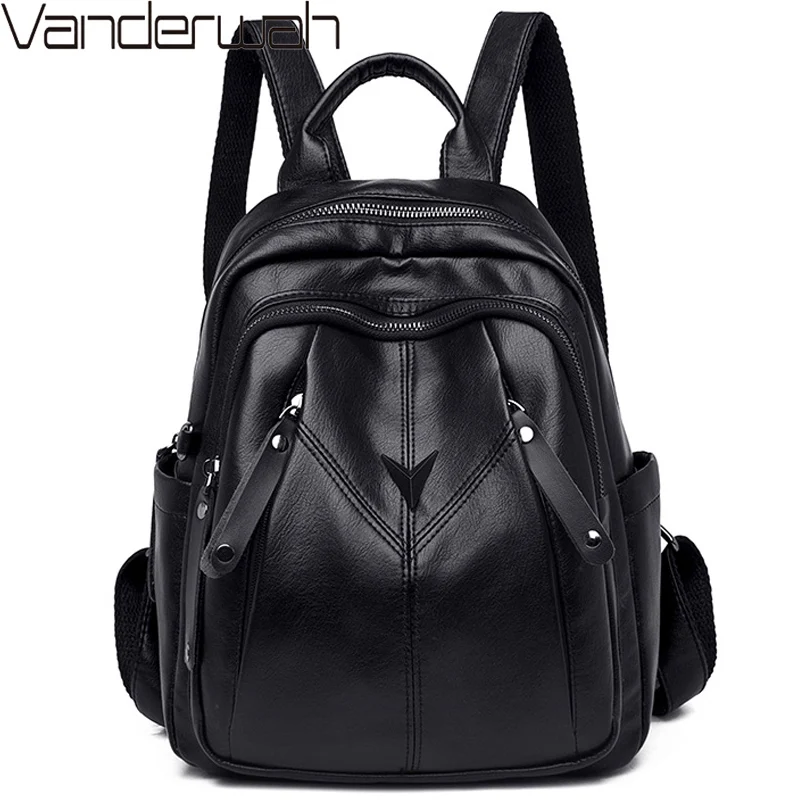 2019 Модный женский рюкзак высокое качество молодая кожа для девочек подростков