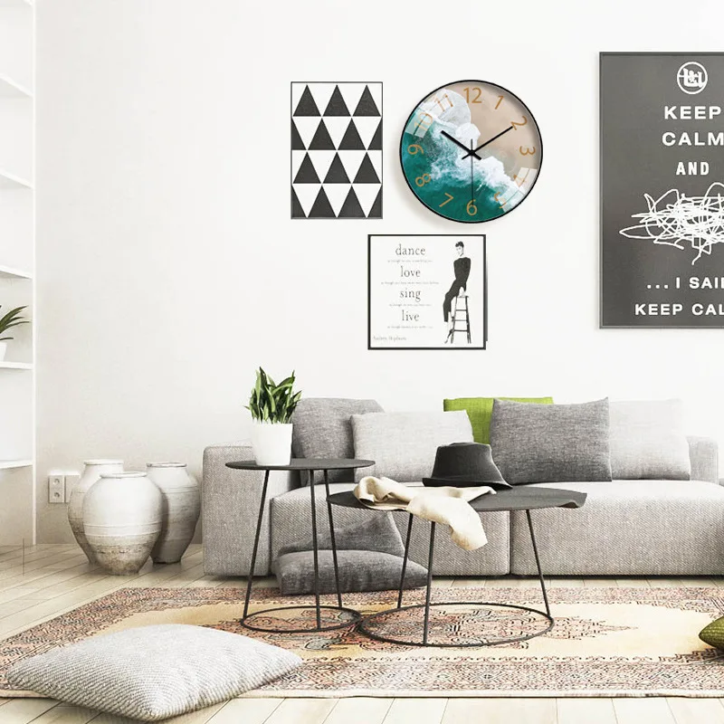 Настенные часы из плексированного стекла для гостиной кварцевые современные