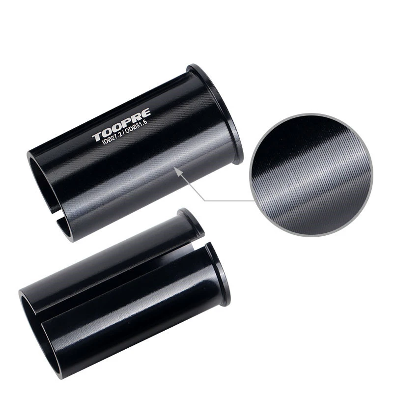 Free Shipping Adjustable Bicycle Seat Post Tube Reducing Sleeve Adapter On For MTB Bike Seatpost For Different Diameter Black