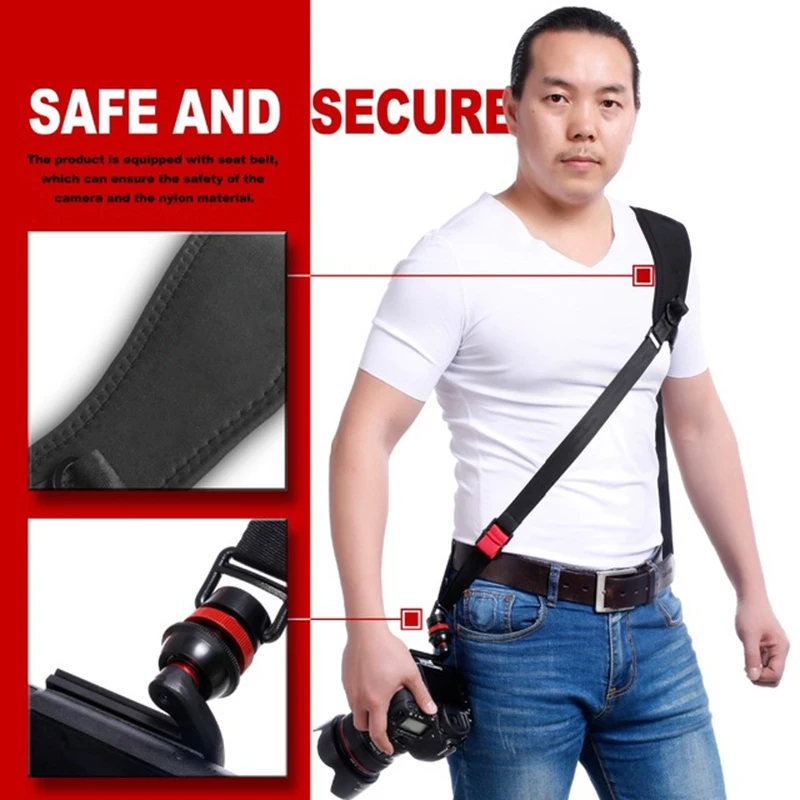 LYNCA AK 47 ремешок для фотокамеры SLR быстросъемный шейный комфортный релиз DSLR камеры