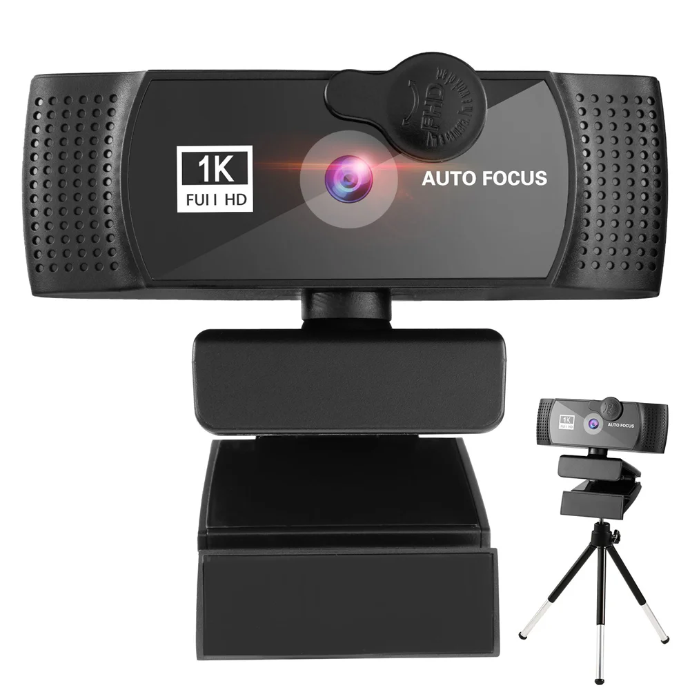 

PC Webcam 1080P 2K Autofocus USB Web Mini Camera with Tripod 30fps 8MP 4K Laptop Web Cam With Microphone for Youtube TikTok Live
