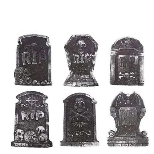 Foam tombstone Хэллоуин пена надгробный камень украшение дом с привидениями камень злобный реквизит вечерние украшения скелет надгробный камень двор украшения - Цвет: Foam tombstone