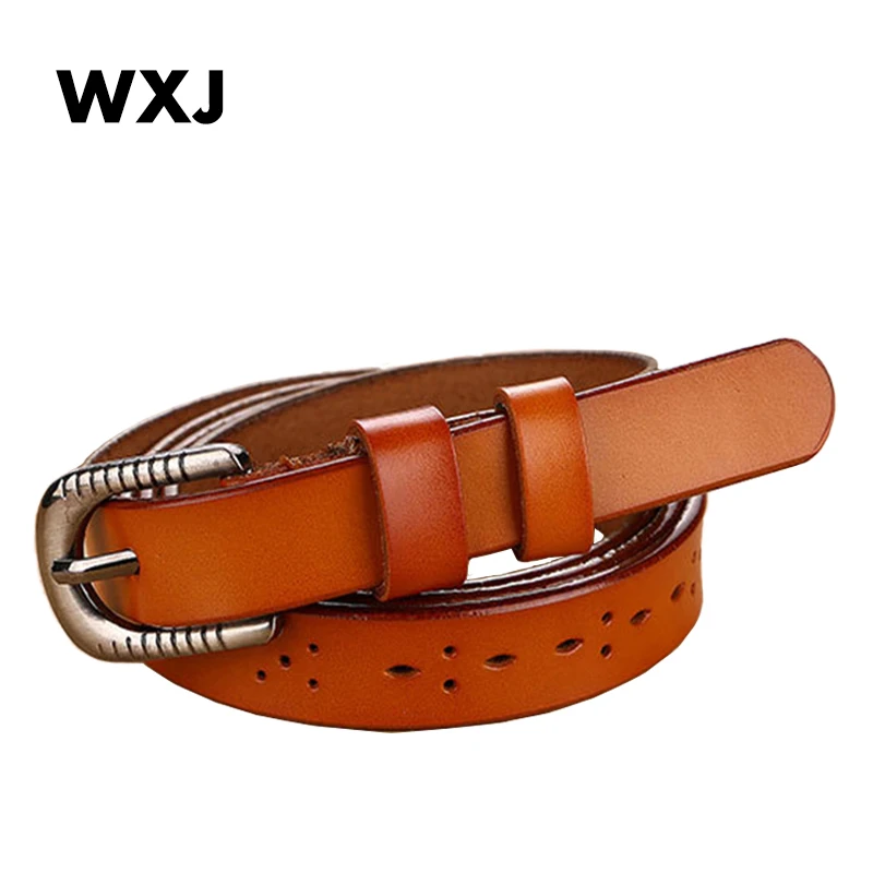 Женский ремень повседневный Универсальный женский короткий из натуральной кожи