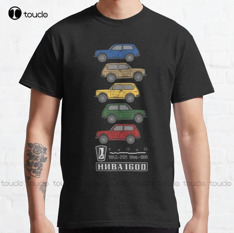 

New Lada Niva 1600 (Colors) Classic T-Shirt Cotton Tee Shirt S-5Xl T Shirt