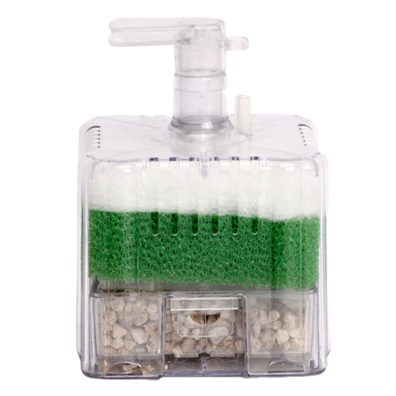 

2021 New Aquarium Filter Square pneumatic Fish Turtle Tank Built-in Filter Pump