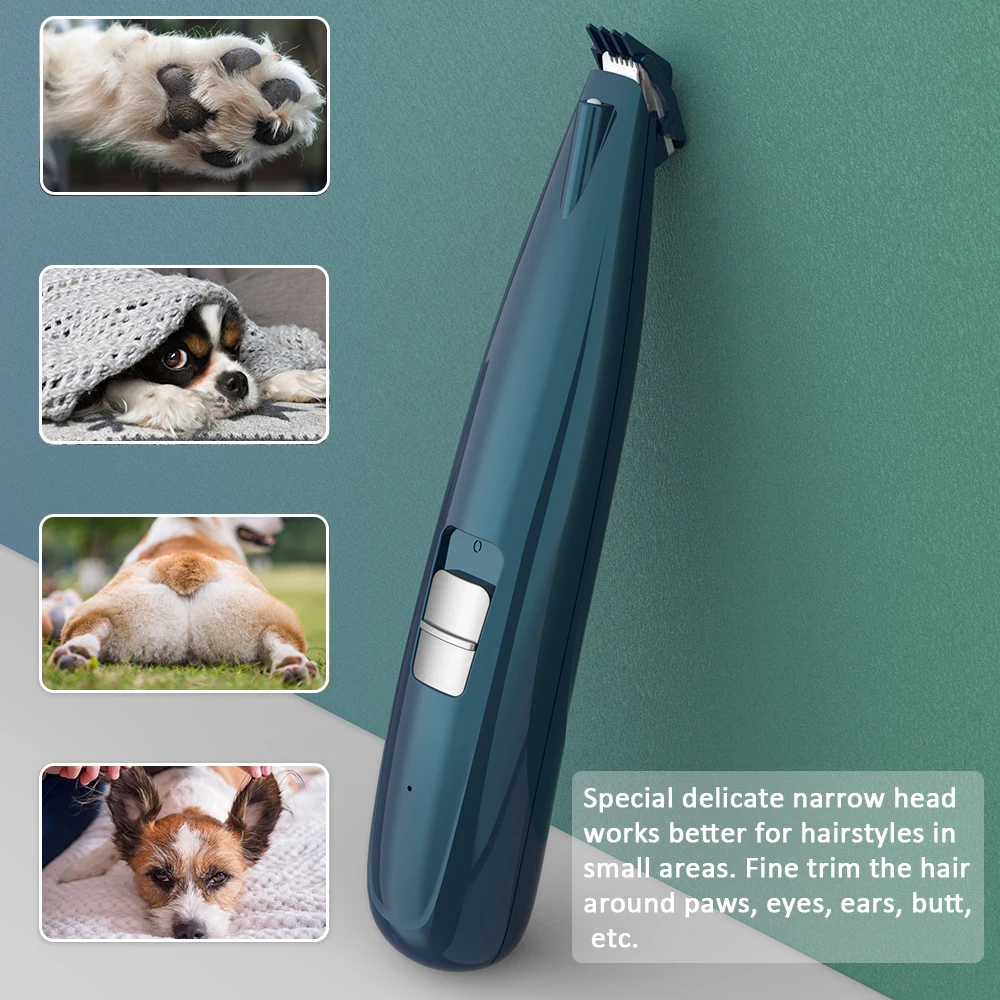 

Dog Grooming Clippers Cordless Cat and Small Dogs Clipper Low Noise Electric Pet Trimmer for Trimming The Hair Around Paws