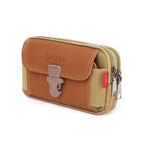 sport phone purse travel zip belt bum pouch running pouch travel camping bags outdoor men canvas waist bag pocket