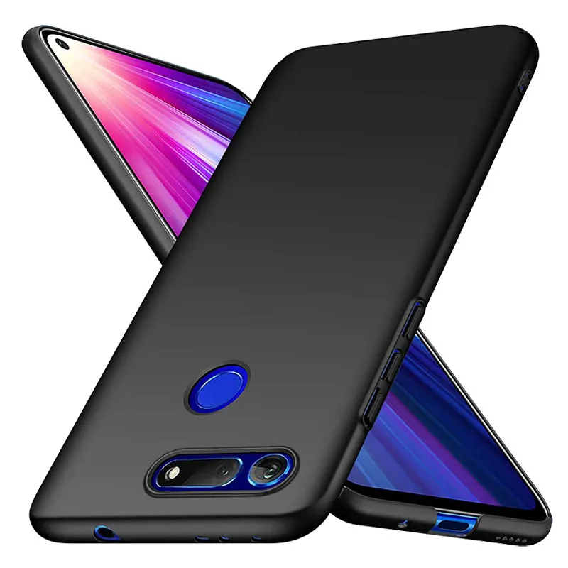 Жесткий чехол из поликарбоната для Huawei Honor V(iew)20 матовый ударопрочный резиновый
