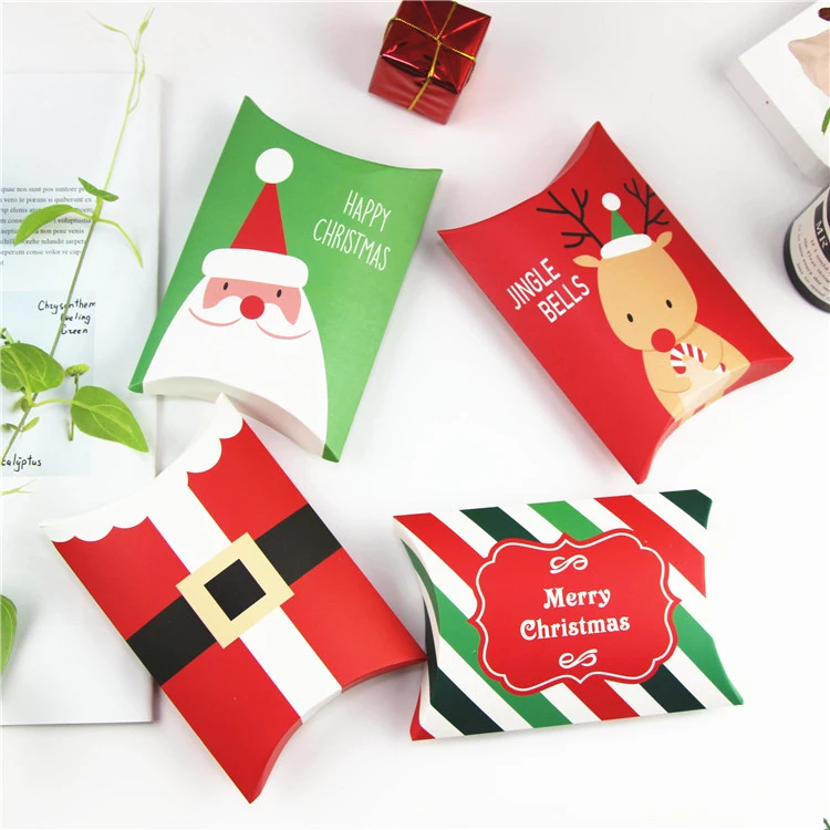 1 Набор упаковочных коробок Подарочный пакет олень и Санта Клаус рождественские