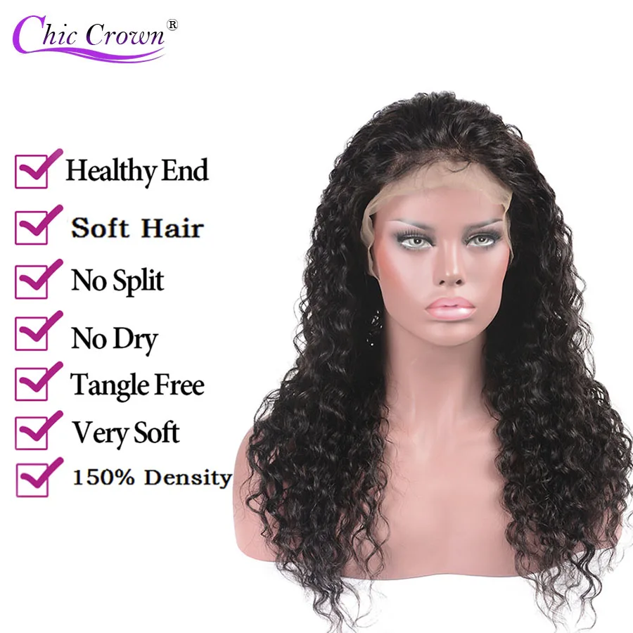 Бразильские волосы волнистые кружевные передние человеческие фронтальные