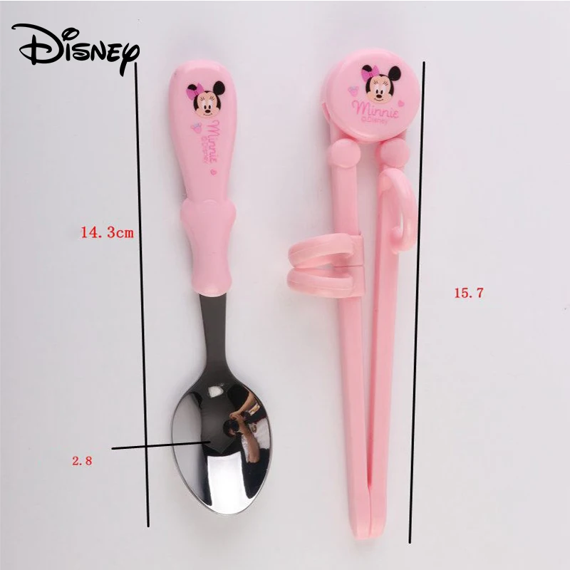 Дисней мультфильм Микки Минни для ложки и палочек набор дети учебные палочки еды