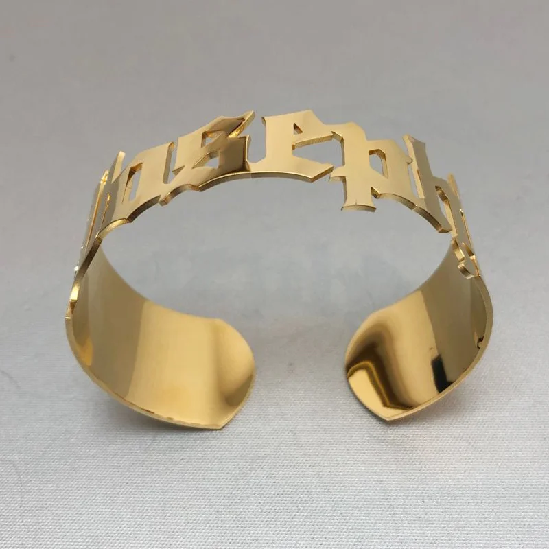 

Браслет-манжета из нержавеющей стали, серебристый, золотой, розовое золото