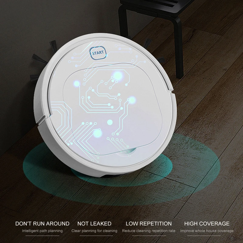 

3IN1 Vacuum Cleaner Auto Rechargeable Smart Robot Vacuum Dry/Wet Floor Mop Cleaner Sweep Carpet Floor Sweeper Tools