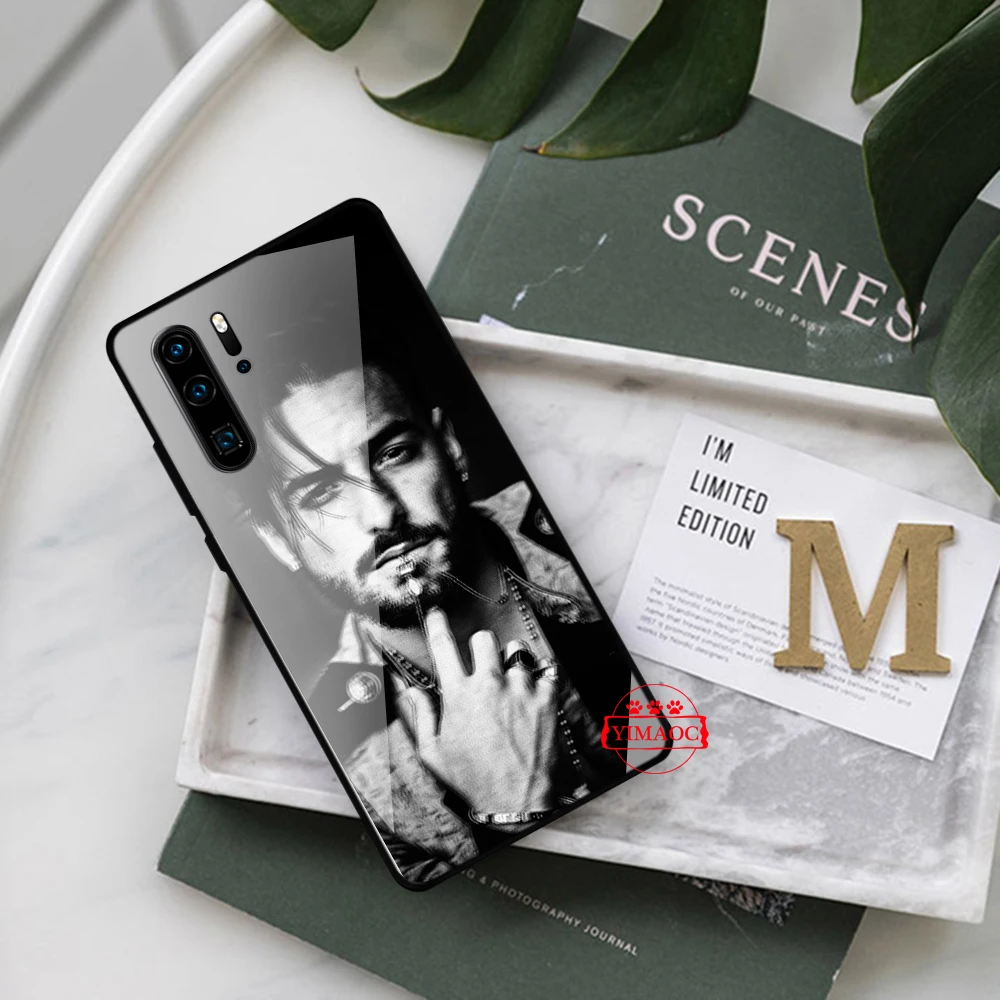 YIMAOC Bunny Maluma Ozuna POP Rapper Glass Case for Huawei P10 lite P20 Pro P30 P Smart honor 7A 8X 9 10 Y6 Mate 20 |