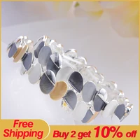 meicem 2022 design women charming enamel alloy bracelet womens geometric figure bracelets bangles for girls fashion trend gifts