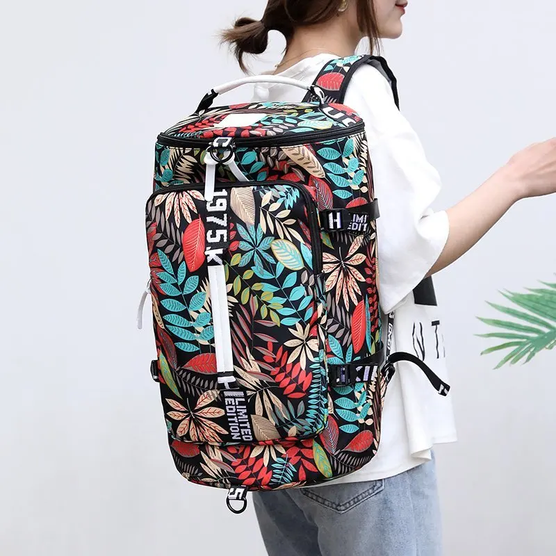 Large Bucket Travel Backpack Women Men Moutaineering Bag Luggage Duffle Carry On Shoulder Travelling Bags Pack XA505F | Багаж и сумки