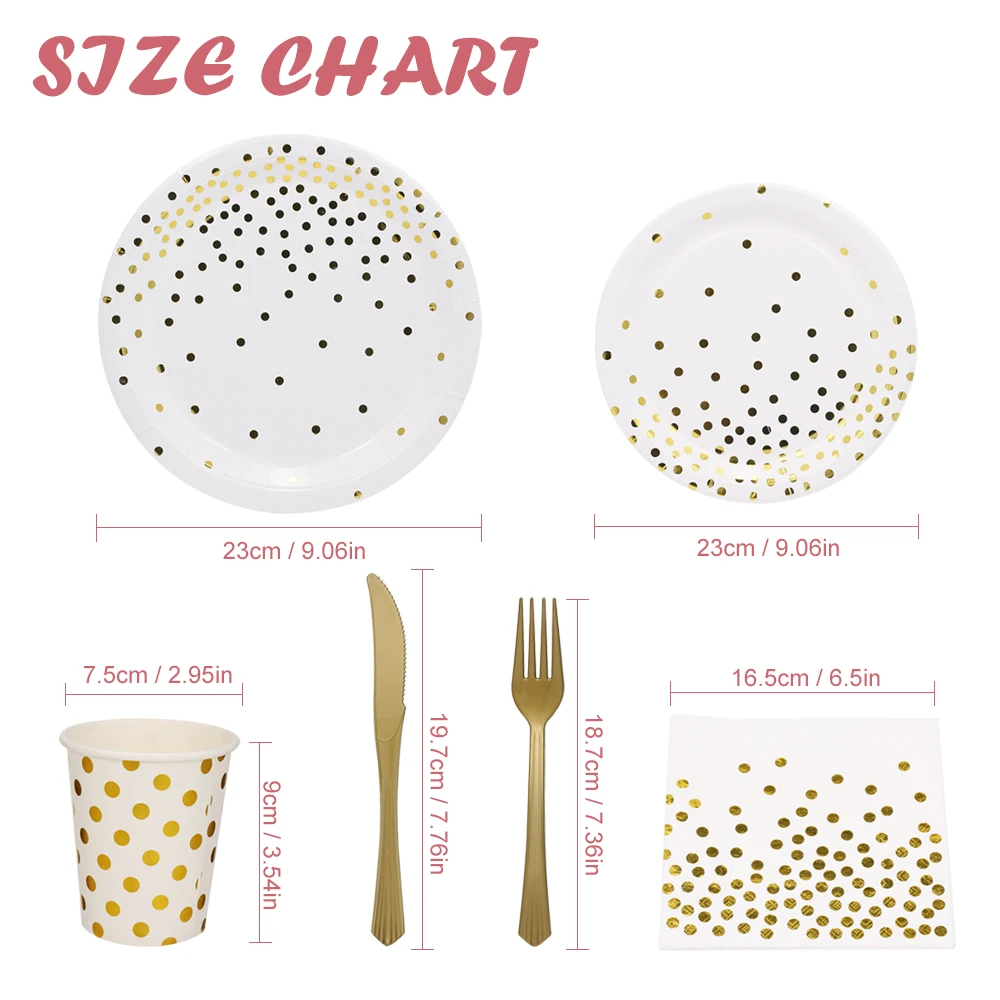 24 шт./компл. одноразовая посуда для вечеринки одноразовые бумажные тарелки