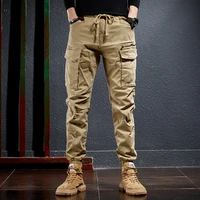 streetwear fashion men jeans high quality loose fit big pocket designer casual cargo pants men overalls hip hop joggers trousers