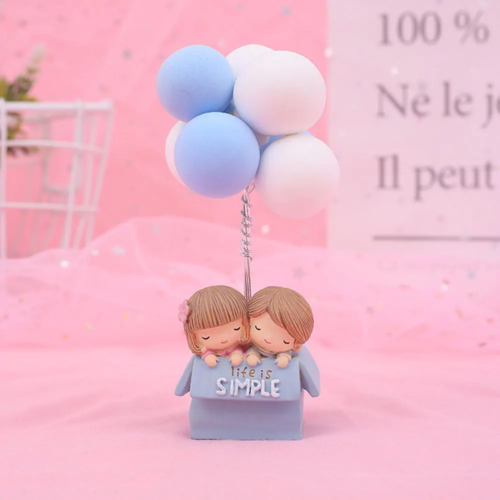 Креативная чашка для чая с воздушным шаром милая пара подарок из смолы украшения