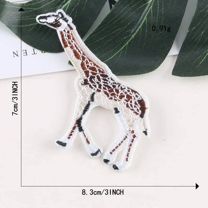 

Full Embroidery DIY Boutique Cloth Sticker High-End Clothing Accessories Tiger Leopard Cat Animal Patch Cloth Iron on Patches