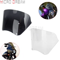 headlight outer bolt on front fairing wind shield for harley dyna sportster motorcycle windscreen 9inch 12 windshield
