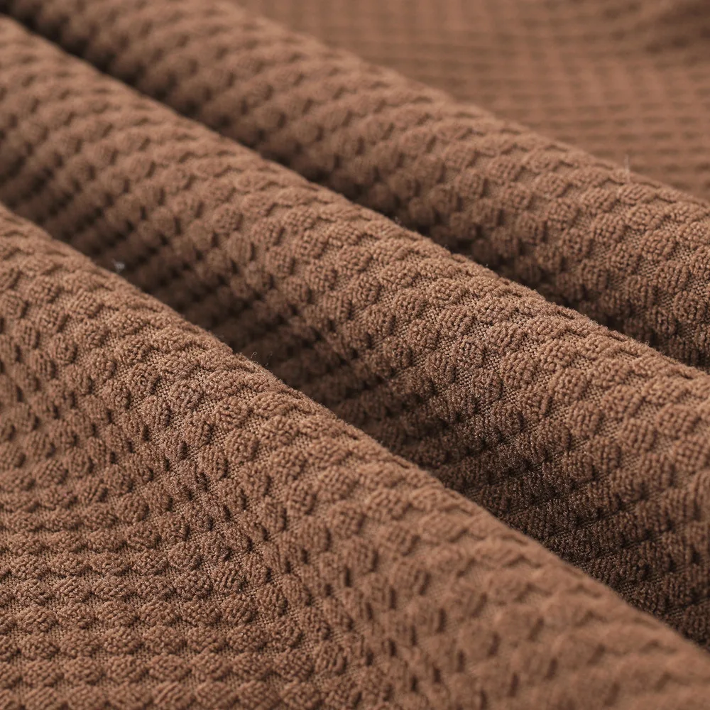 Плотный вязаный тканевый однотонный гибкий чехол на стул для свадебной