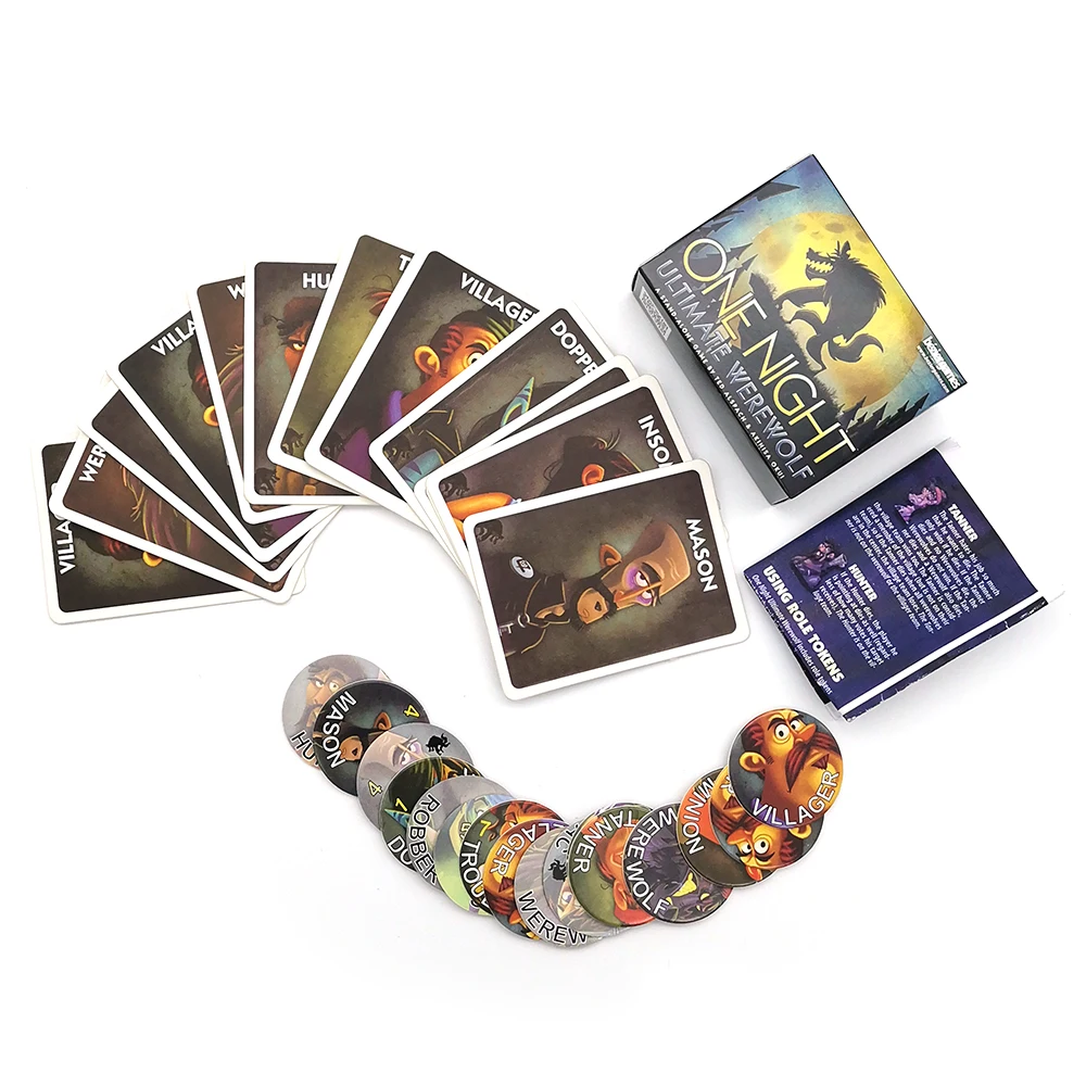 Настольные игры One Night Ultimate Werewolf веселая Семейная Игра Дневной Вампир карточная