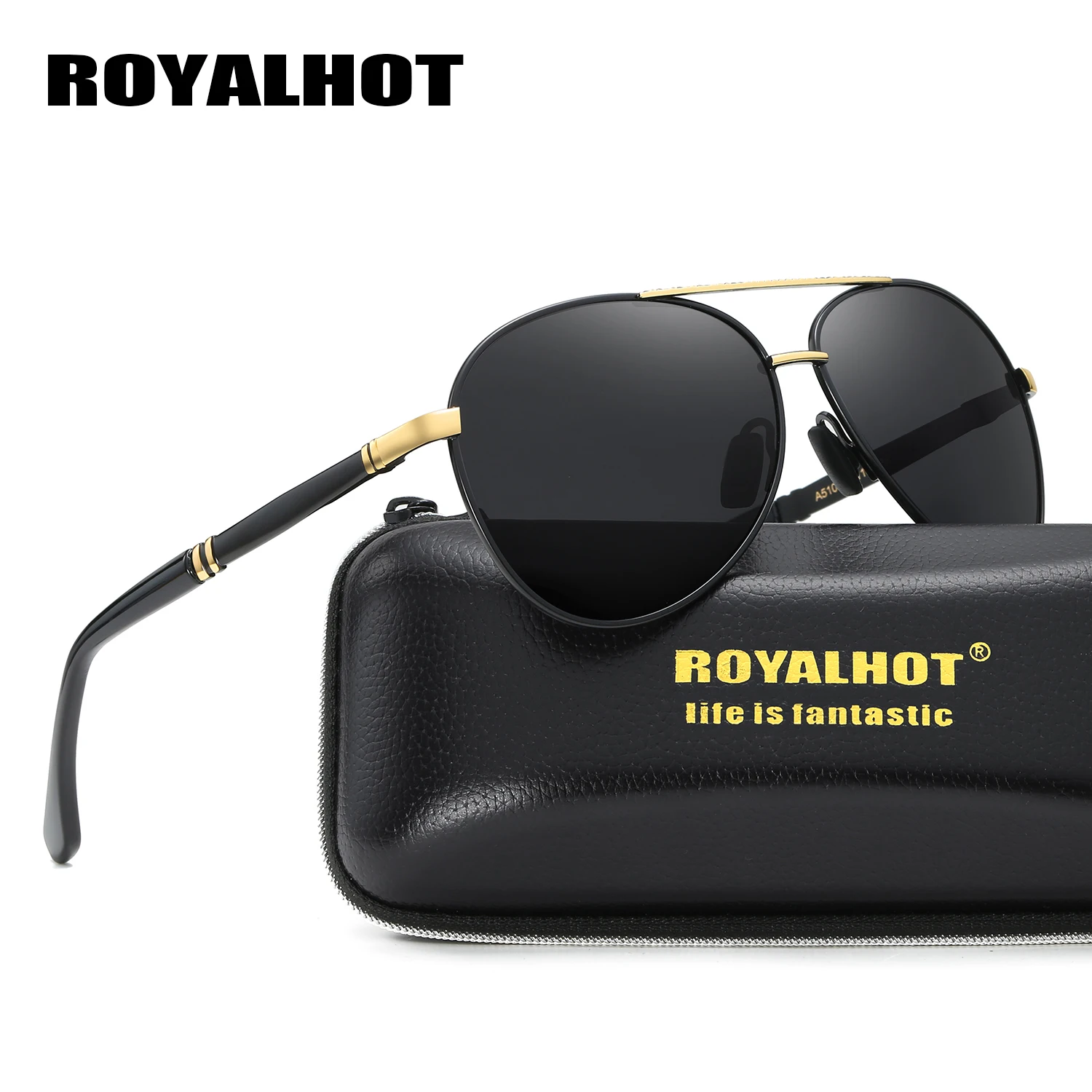 RoyalHot мужские женские поляризационные алой овальная оправа солнцезащитные очки