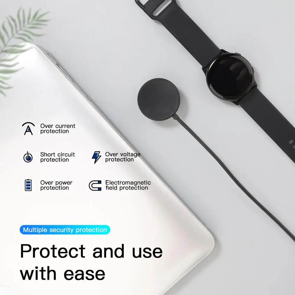Магнитный зарядный кабель для Samsung Galaxy Watch 3 41 мм быстрое зарядное устройство Active 1