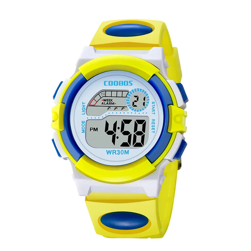 

Kids Sport Health Watch Waterproof Children Boy Digital Led Watch Alarm Date Outdoor Sports Blue WristWatch Gift Relogio Zegarek