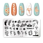 Пластины для штамповки ногтей PICT You, пластины для дизайна ногтей в виде цветочных листьев, трафареты из нержавеющей стали, шаблоны для штамповки