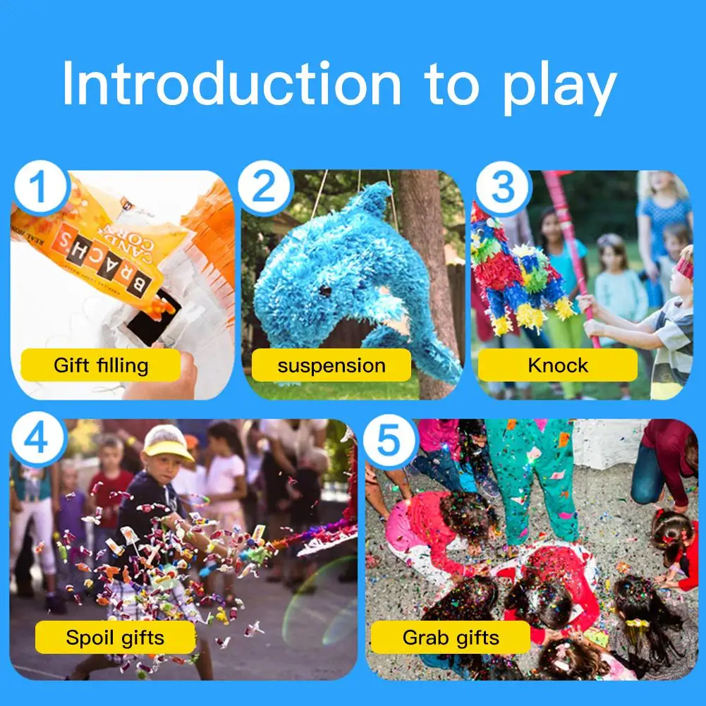 Star Pinata Kit Gaming Props Percussion Hexagonal Children's Birthday Party Supplies Noise manufacturing | Дом и сад