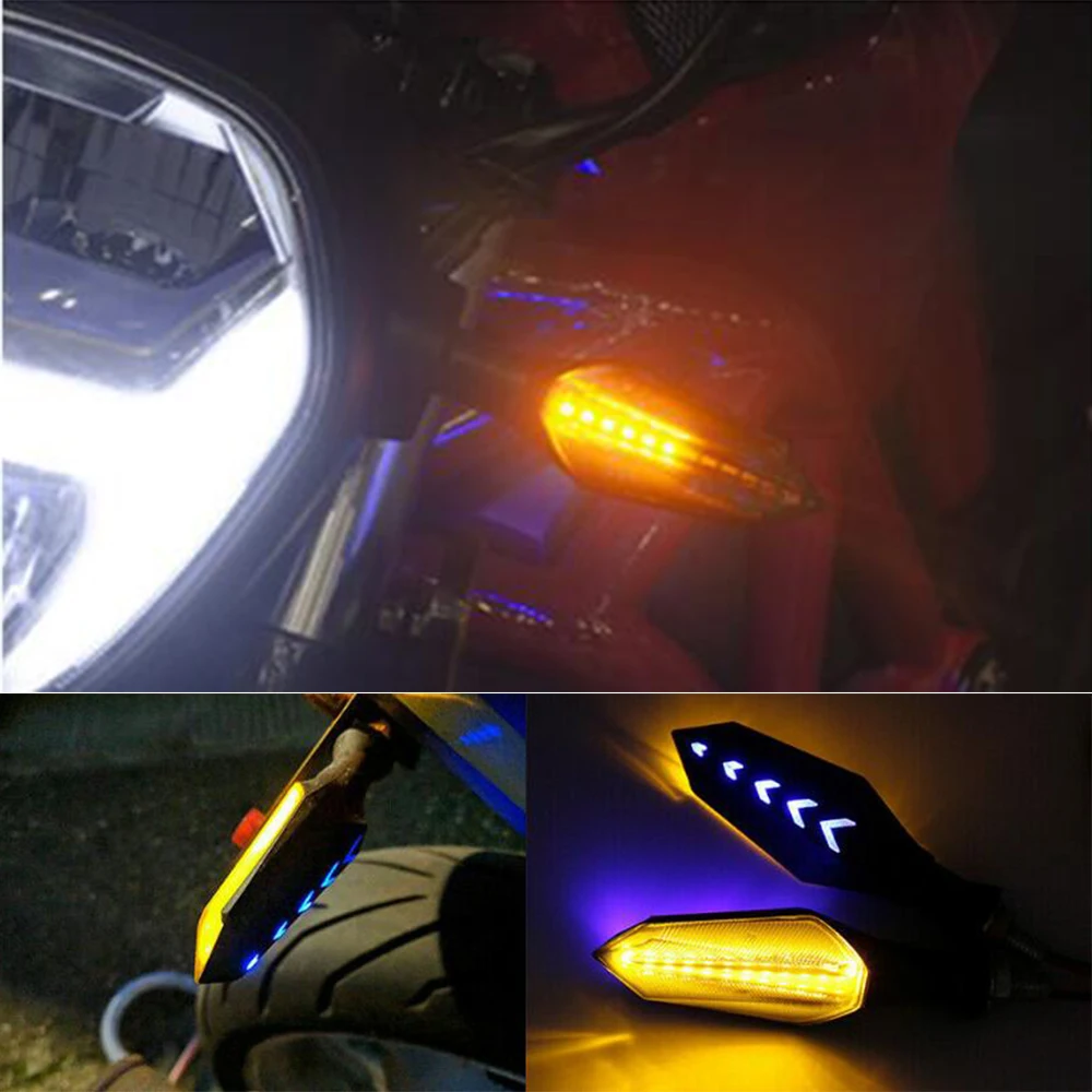 2pc Motorcycle Turn Signal Lights Tail high quality LED Lamp For Yamaha FZ6 FAZER FZ6R FZ8 FZ1 FAZE XJ6 DIVERSION |