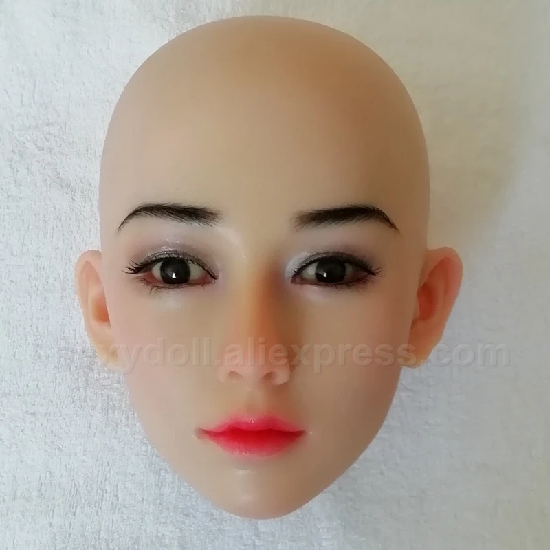 2021 NEW SILICONE SEX DOLL HEAD for 145-175cm height Japanese European real love Sex Doll For using implanted hair eyebrows | Красота и