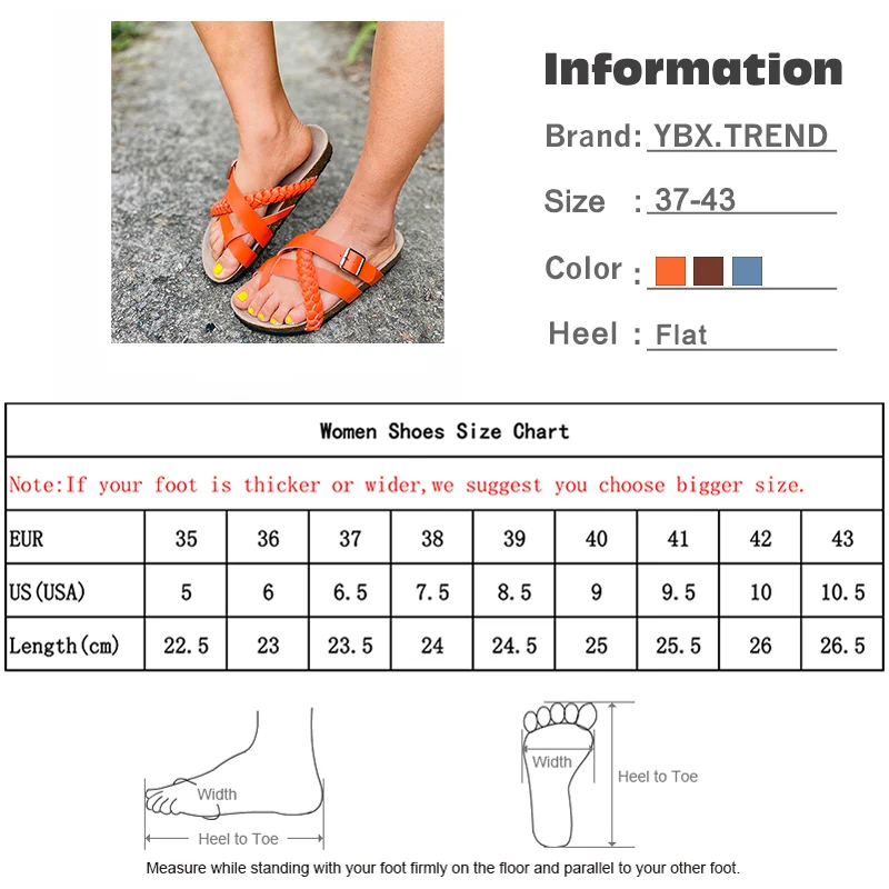 

Women's Slippers PU Clip Toe Sandals Ladies Shoes Summer Flats Plus Size Flip Flop Female Zapatos de mujeres Fashion 2020