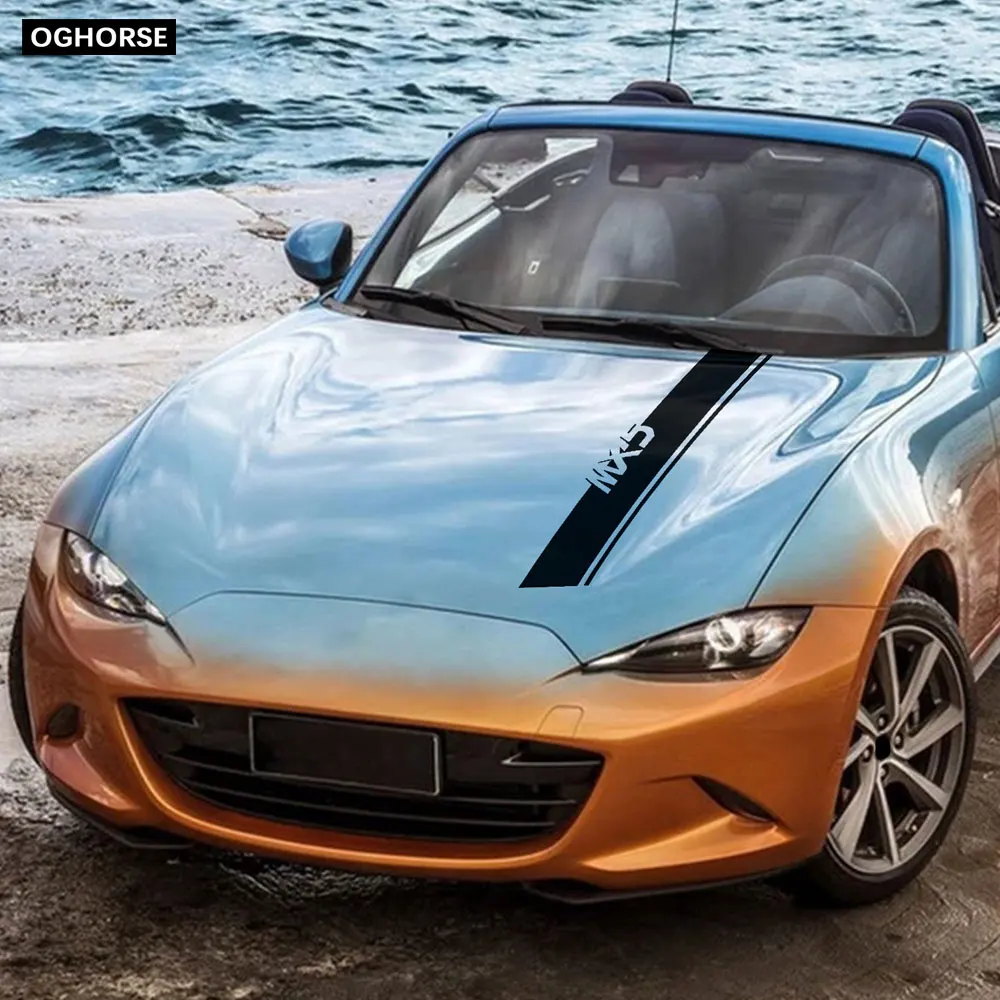 Автомобильный Стайлинг гоночный спортивный автомобиль капот стикер багажник