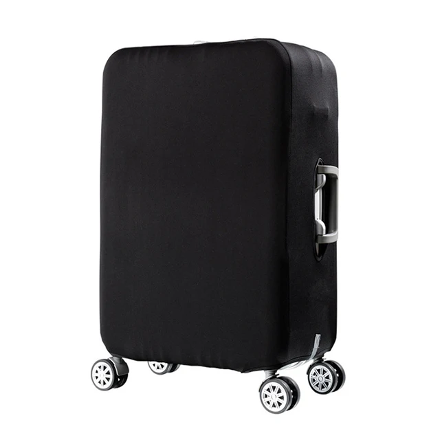 Black-Luggage cover HMUNII эластичный Чехол для багажа с животными, чехол Чехол для костюма, аксессуары для путешествий для багажа 18-32 дюймов, пылезащитный чехол для багажника на колесиках - Цвет: Black-Luggage cover