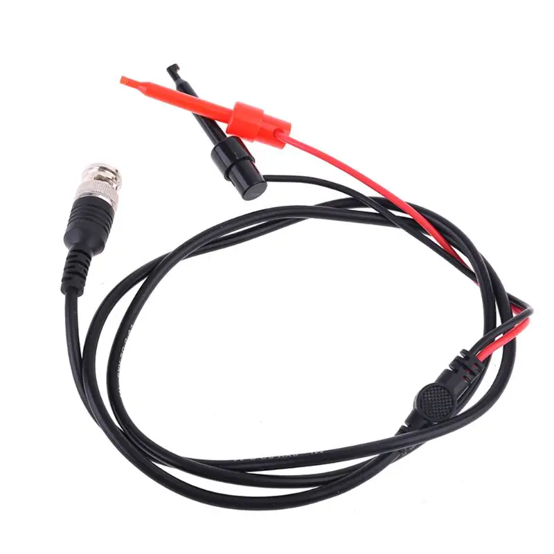 

1.1M 3.61ft BNC Oscilloscope Test Probe Dual Hook Clip Male Plug Cable Lead Wire Connector