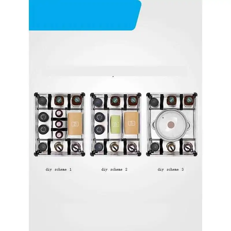 

for Organisadores Armario De Cosina Mutfak Stainless Steel Organizer Rack Cozinha Kitchen Cabinet Cestas Para Organizar Basket