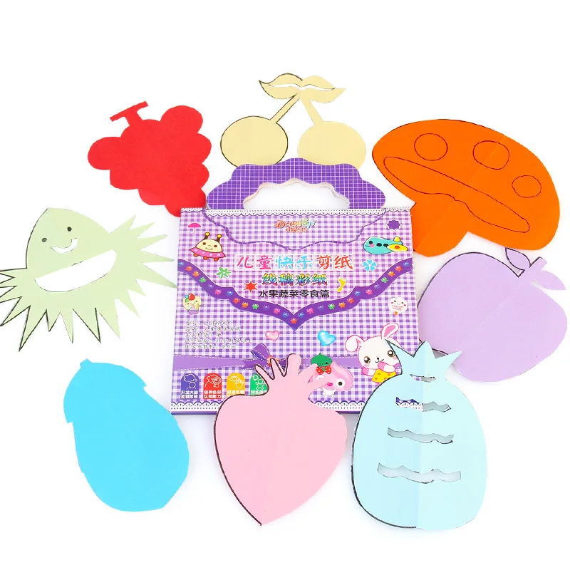 Творческая ручная работа детская роспись складная бумага для резки интересные