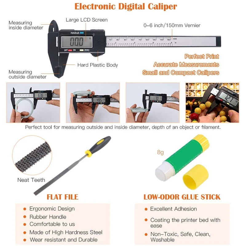 Набор инструментов для 3d печати включает в себя инструмент отладки очистки и