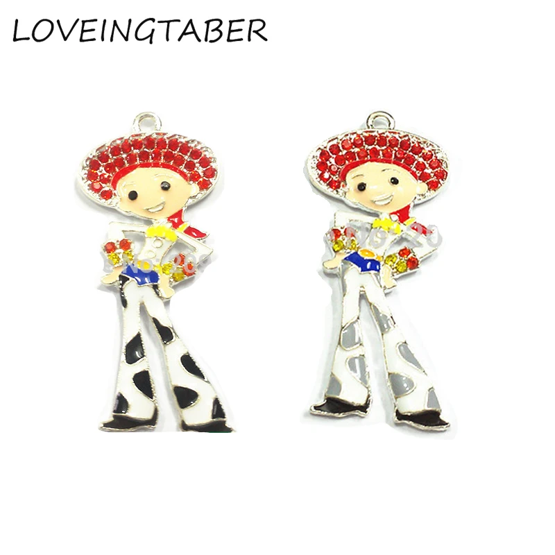 (Первый выбор цвета) 55 мм * 25 10 шт./лот игрушка Cowgirl цинковый сплав горный хрусталь