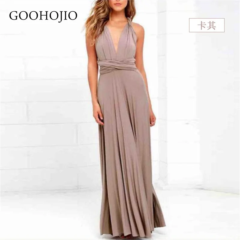 

GOOHOJIO 2021 New Spring and Autumn Fashionable Dress Women Bandage Sleeveless Dresses for Women Backless Sexy Women's Dresses