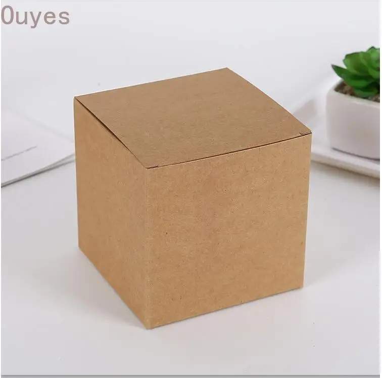 20 штук крафт бумага картонная коробка для упаковки DIY коричневая упаковка