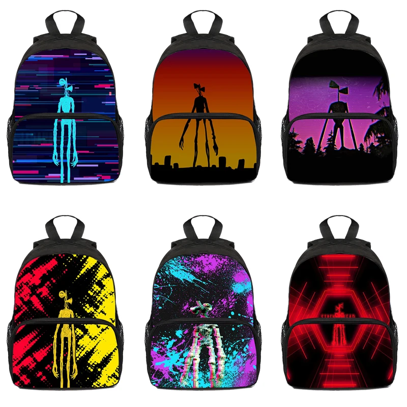 

New 3D Print Siren Head Backpack Boys Girls Funny Monster School Bag Children Bookbag Teens Travel Bags Cartoon Pattern Rucksack