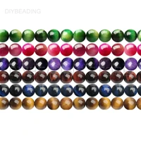 aaaaa natural tiger eye gemstone beads for jewelry 4 6 8 10 12 14mm redyellowgreenpurple tigers eye stone beads wholesale