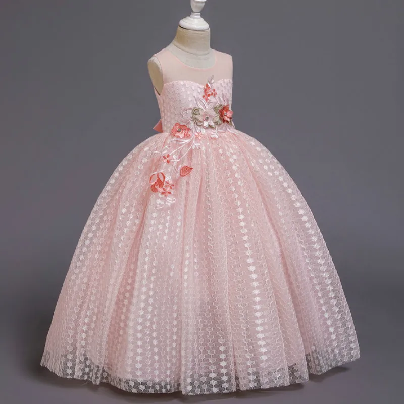 Высококачественные платья для девочек-подростков с цветами свадебные принцессы