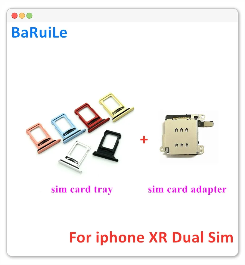 BaRuiLe 1 комплект для iPhone XR устройство чтения двух SIM карт гибкий кабель + лоток карты