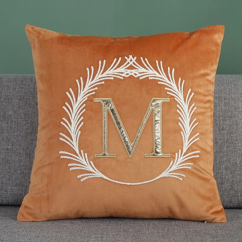 Горячая продажа супер гибкая Геометрическая M буква квадратная подушка с