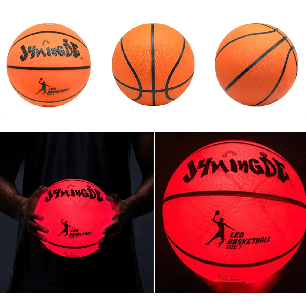 Светильник ящийся баскетбольный светодиодный резиновый Баскетбол высокой